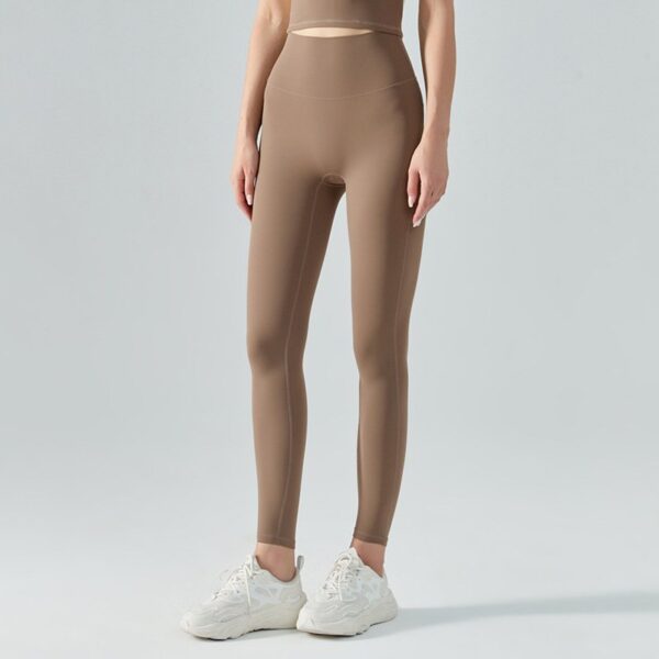 Sticky soft peach hip tight sports and fitness pants high waisted hip lifting thin nude yoga pants women - Image 23