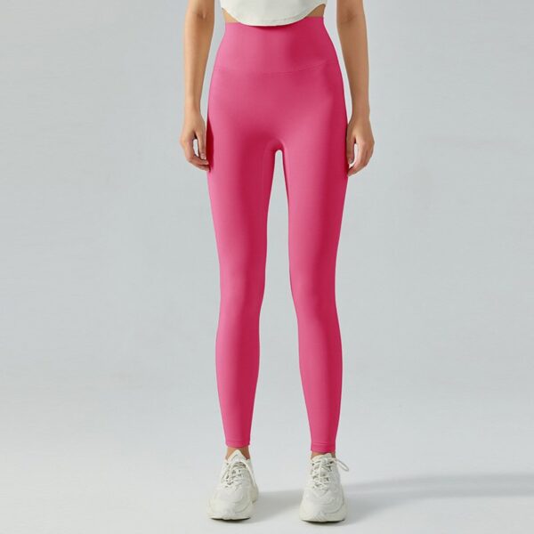 Sticky soft peach hip tight sports and fitness pants high waisted hip lifting thin nude yoga pants women - Image 10