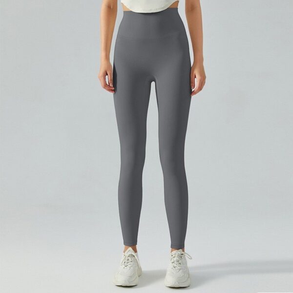 Sticky soft peach hip tight sports and fitness pants high waisted hip lifting thin nude yoga pants women - Image 6