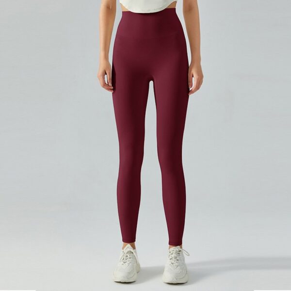 Sticky soft peach hip tight sports and fitness pants high waisted hip lifting thin nude yoga pants women - Image 22