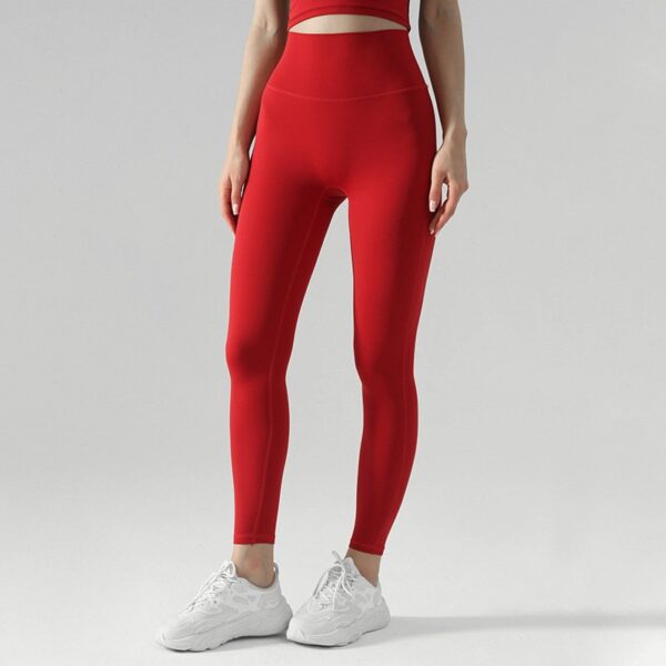 Sticky soft peach hip tight sports and fitness pants high waisted hip lifting thin nude yoga pants women - Image 21