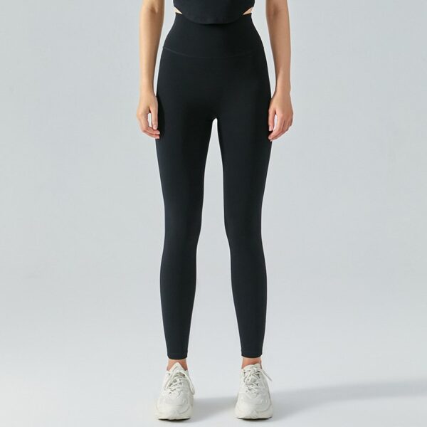 Sticky soft peach hip tight sports and fitness pants high waisted hip lifting thin nude yoga pants women - Image 19