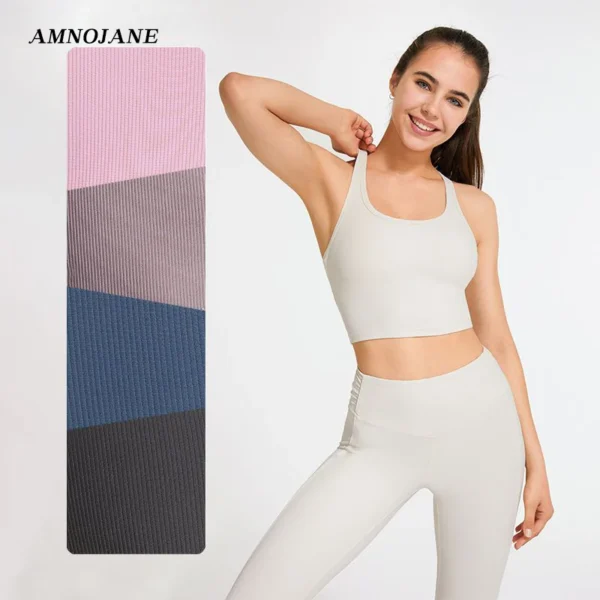 Yoga Top Women Sports Vest Ribbed Underwear Wireless Push Up Vests High Support Running Jogging Gym Fitness Racer Back Tank Tops - Image 4