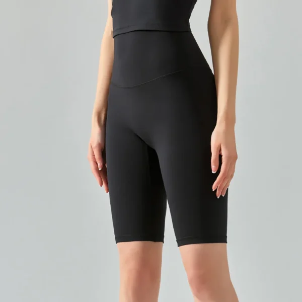 Yoga Shorts Gym Women Clothing Workout Biker Shorts Middle Running Cycling Pants High Waist Elastic Sports Shorts Women Pants
