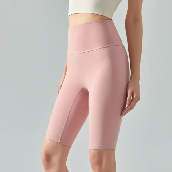 Yoga Shorts Gym Women Clothing Workout Biker Shorts Middle Running Cycling Pants High Waist Elastic Sports Shorts Women Pants - Image 4