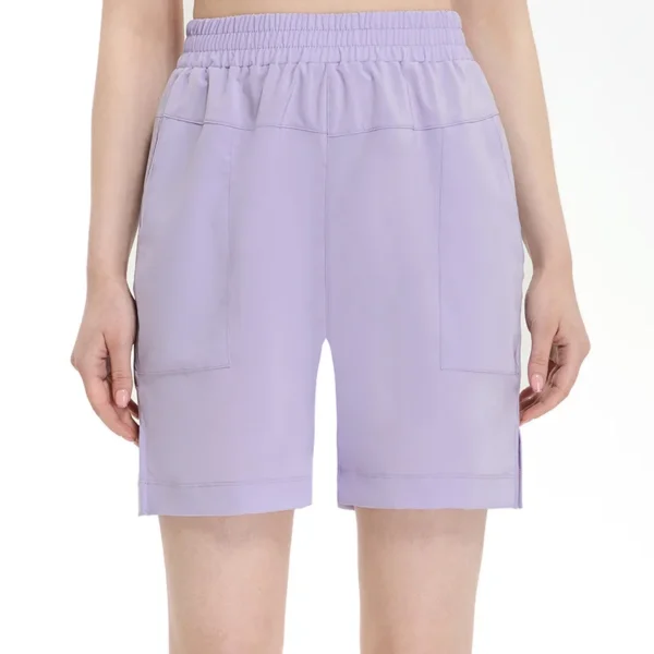 Summer Sport Shorts Women Elastic Thin Loose Running Fitness Yoga Shorts Girl Quick Dry Gym Workout Pant Cropped Trousers Female - Image 3
