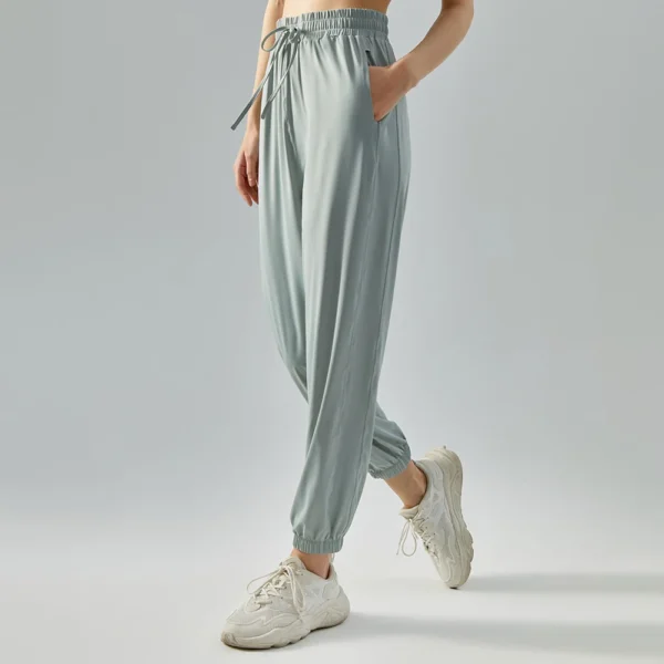 Women Sports Pants Loose Joggers Sweatpants Thin Workout Pants Gym Running Sport Leggings Quick-drying Fitness Women Sweatpants - Image 2