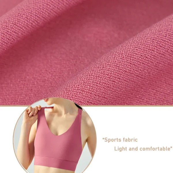 One Piece Water Drop Cup Yoga Vest For Women Slim Fit And Beautiful Back Outdoor Running Fitness Sports Vest - Image 3