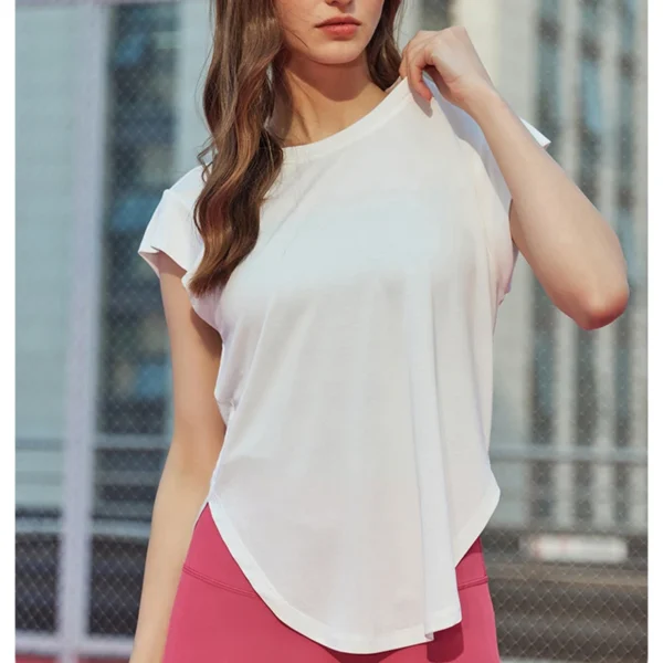 Gym Shirts Women Sleeveless Yoga Clothing Sport Top Loose Fitness Running T Shirt Soft Modal Quick Dry Comfort Blouse - Image 4