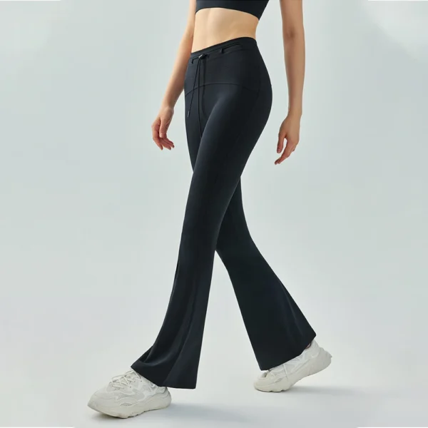 Women Flared Pants Push Up Fitness Leggings Summer Tights Elastic Gym Sportswear Workout Clothing Yoga Bell-bottoms - Image 4