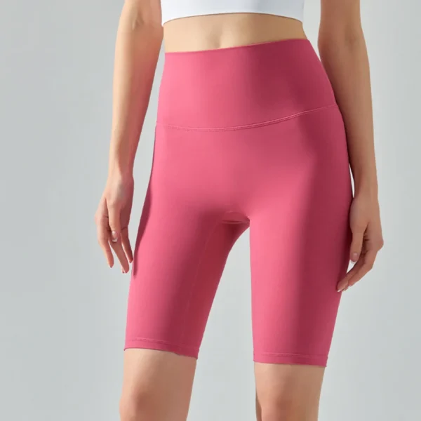 Yoga Shorts Gym Women Clothing Workout Biker Shorts Middle Running Cycling Pants High Waist Elastic Sports Shorts Women Pants - Image 5