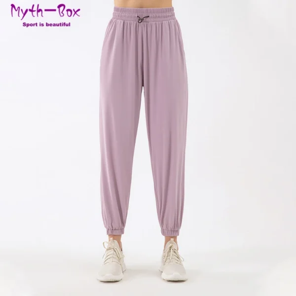 Summer Sport Pants Women High Waist Yoga Harem Pant Thin Loose Running Trousers Quick Dry Gym Workout Jogging Sweatpants Female - Image 3