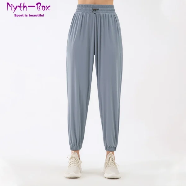 Summer Sport Pants Women High Waist Yoga Harem Pant Thin Loose Running Trousers Quick Dry Gym Workout Jogging Sweatpants Female - Image 2