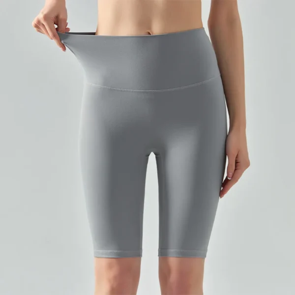 Yoga Shorts Gym Women Clothing Workout Biker Shorts Middle Running Cycling Pants High Waist Elastic Sports Shorts Women Pants - Image 3